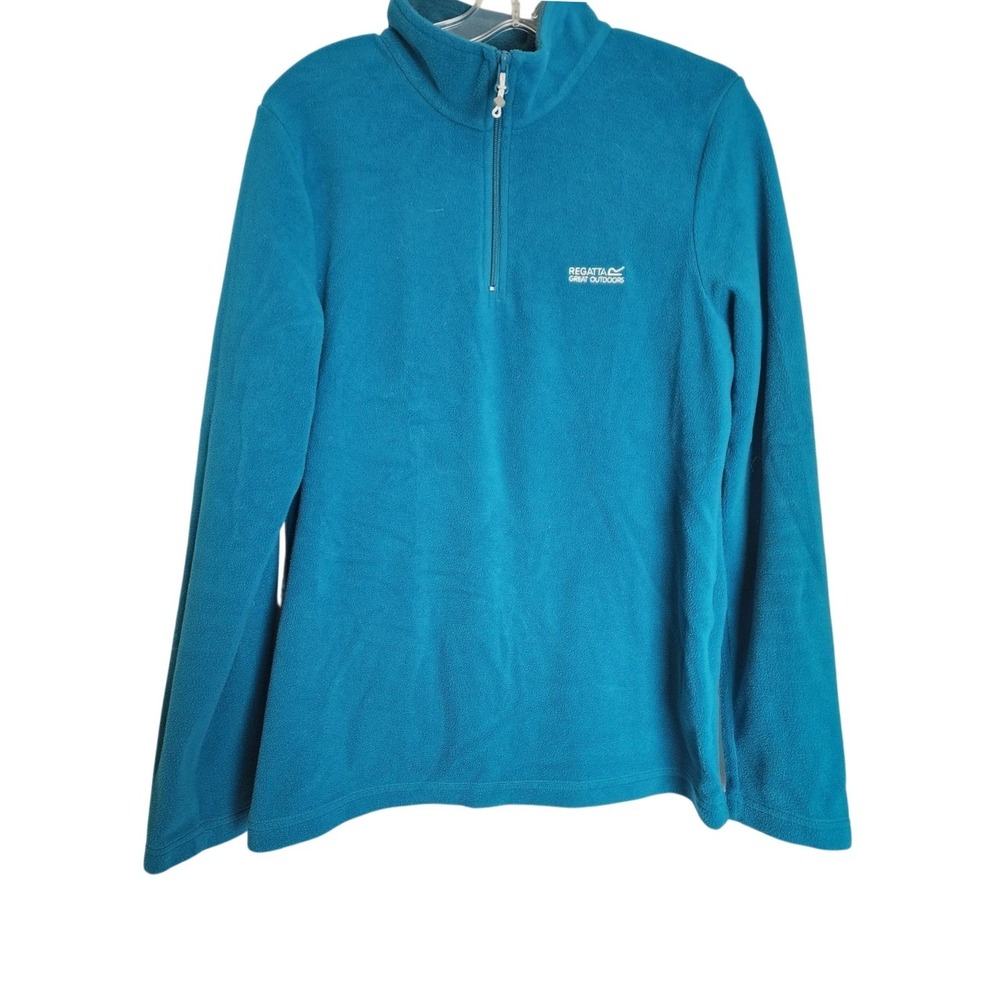 Regatta Great Outdoors‎ Teal Fleece Half Zip Pullover Women's XL